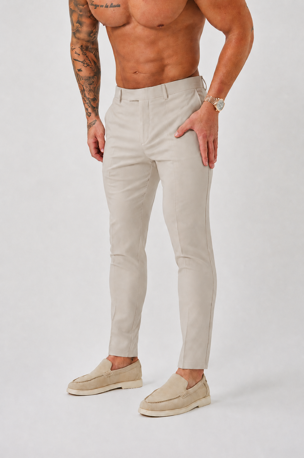 Stretch Trousers - Cream