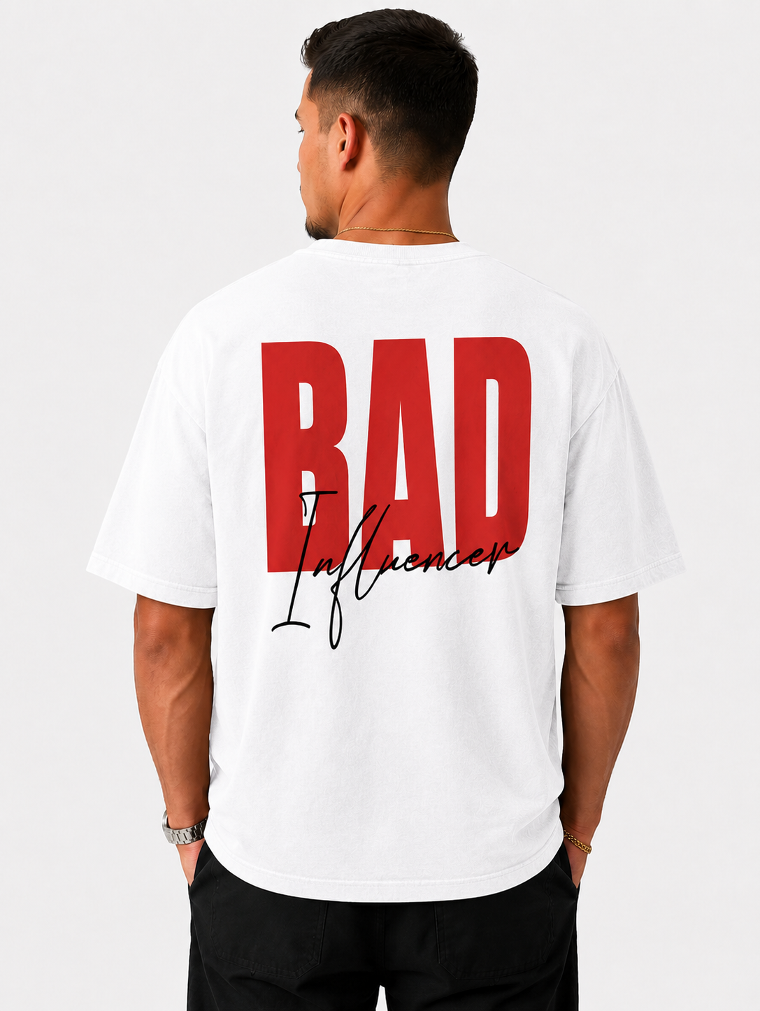 Bad Statement Oversized T-Shirt - White