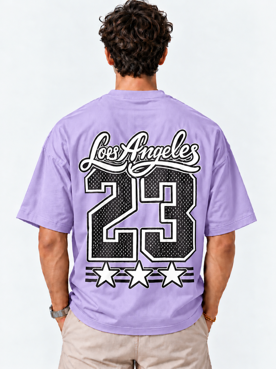 LA23 Oversized Tshirt - Lavender