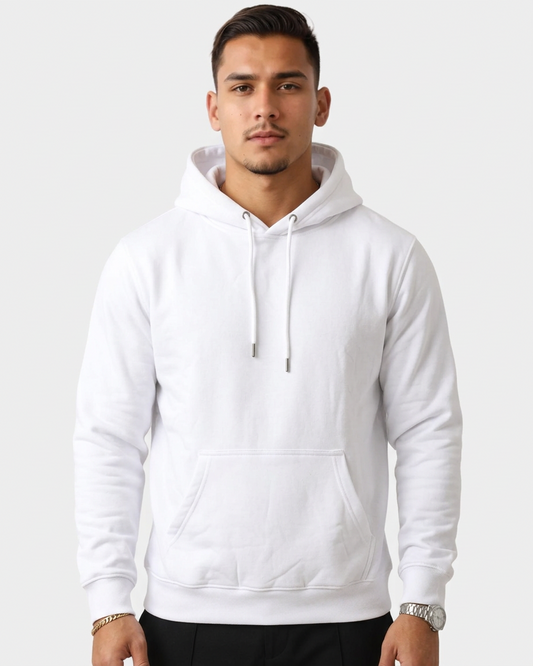 Fluid Essentials Regular Fit Hoodie - White