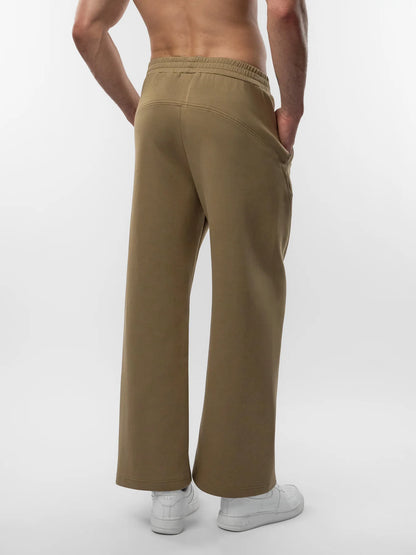 Lightweight Straight Pants - Camel Brown