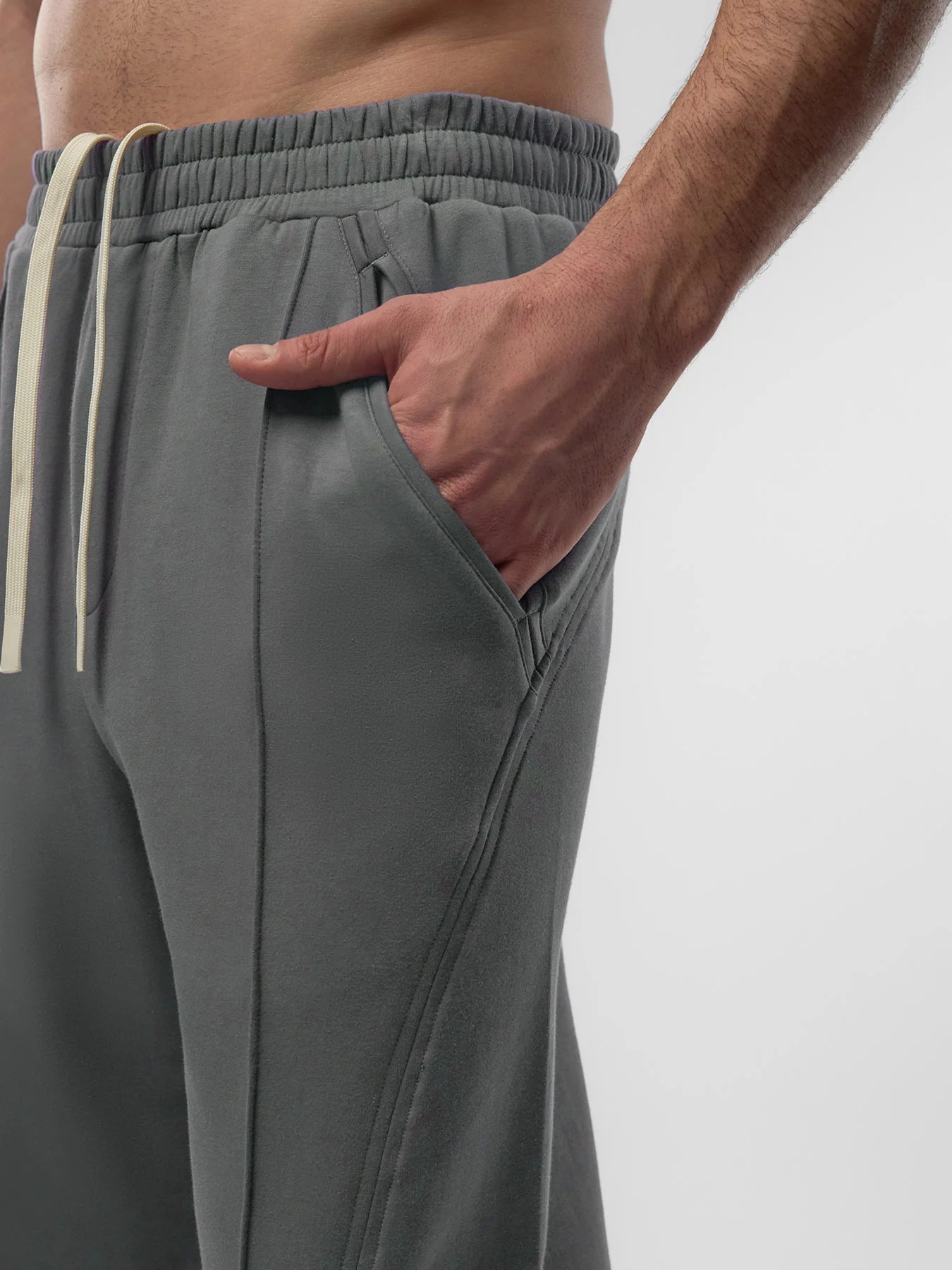 Lightweight Straight Pants - Charcoal Grey