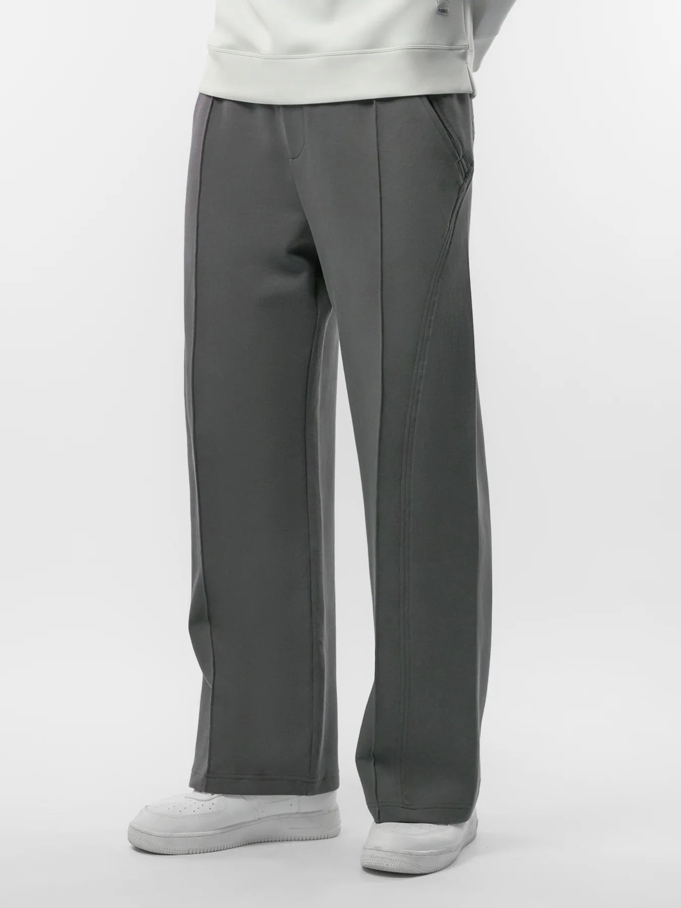 Lightweight Straight Pants - Charcoal Grey