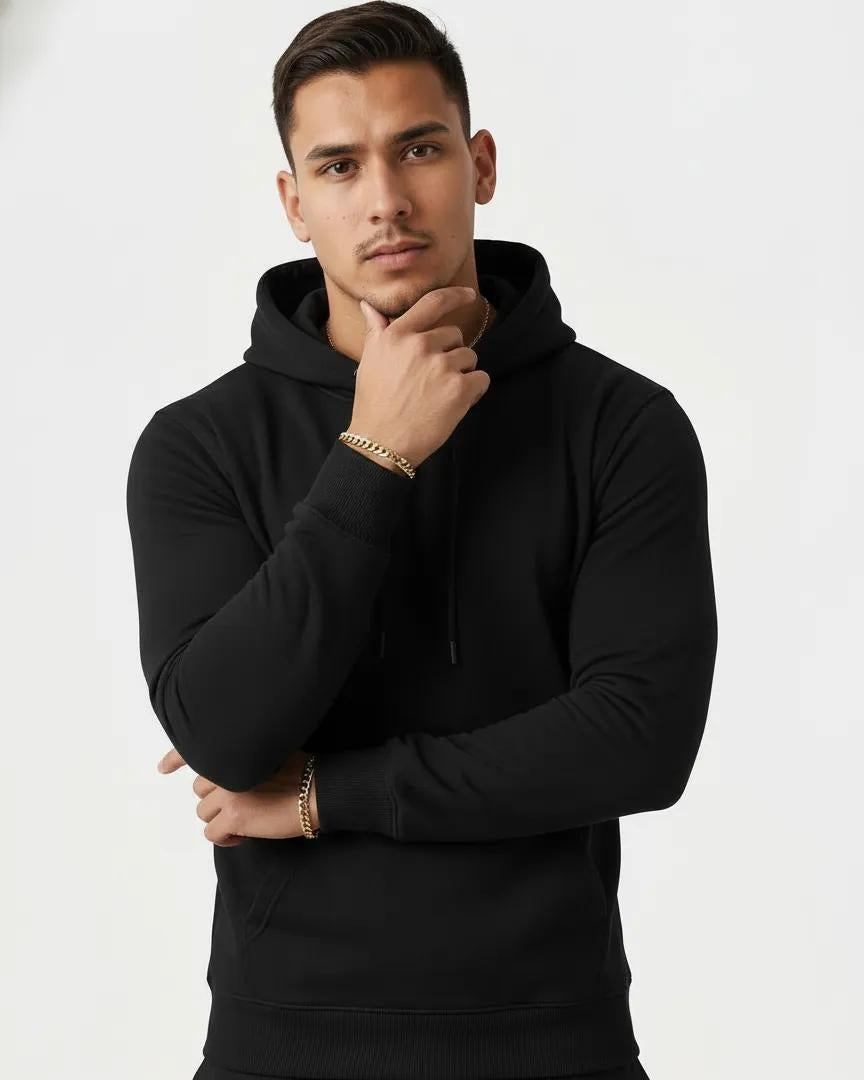 Fluid Essentials Regular Fit Hoodie - Black