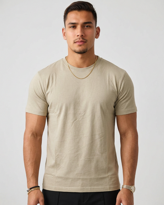 Fluid Essentials Men's Tshirt - Beige
