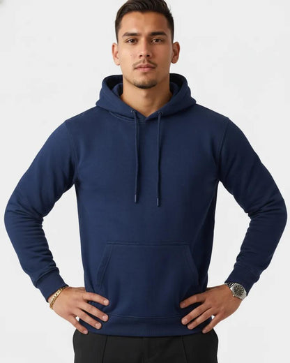 Fluid Essentials Regular Fit Hoodie - Navy