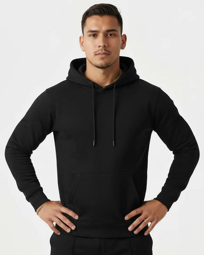 Fluid Essentials Regular Fit Hoodie - Black