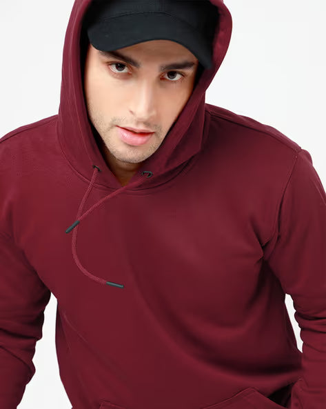 Fluid Essentials Regular Fit Hoodie - Maroon