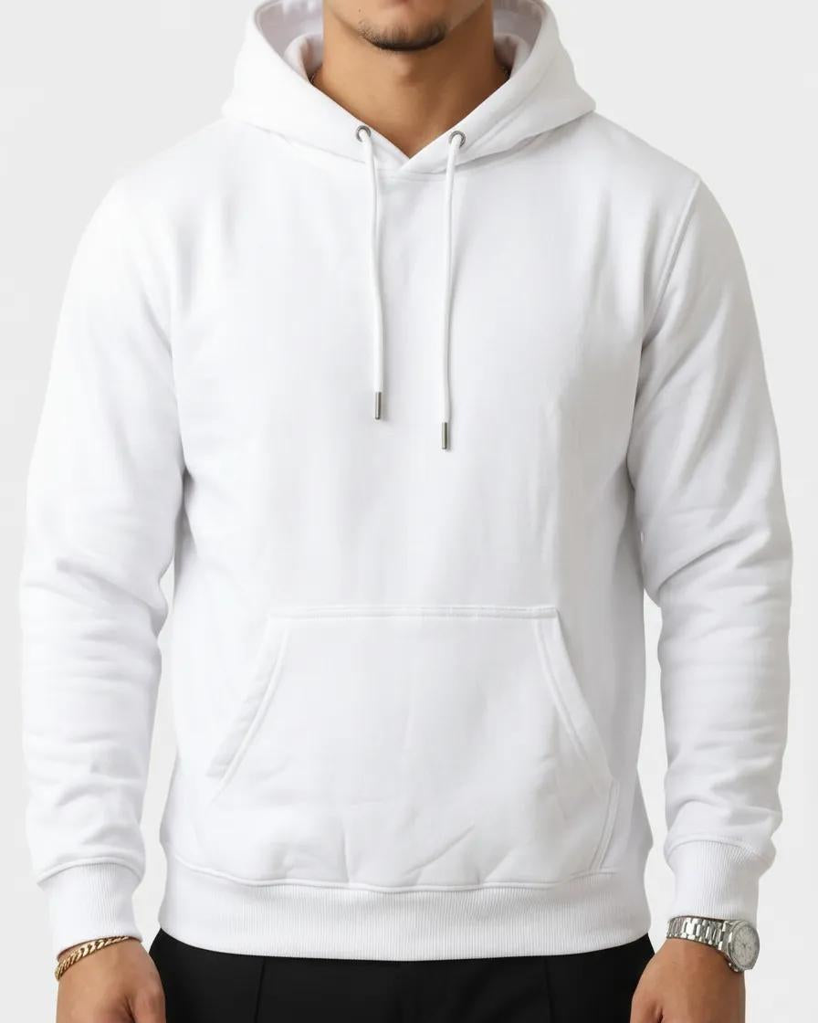 Fluid Essentials Regular Fit Hoodie - White