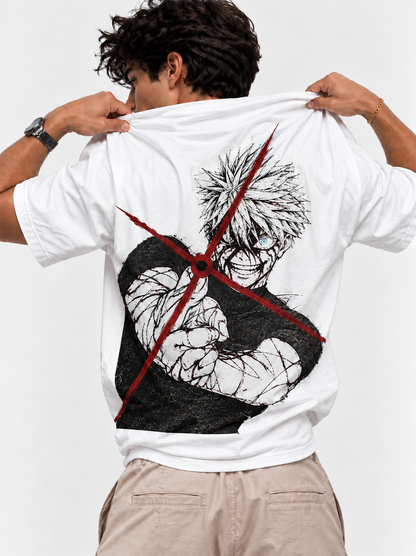 Rage Shot Oversized Tshirt - White