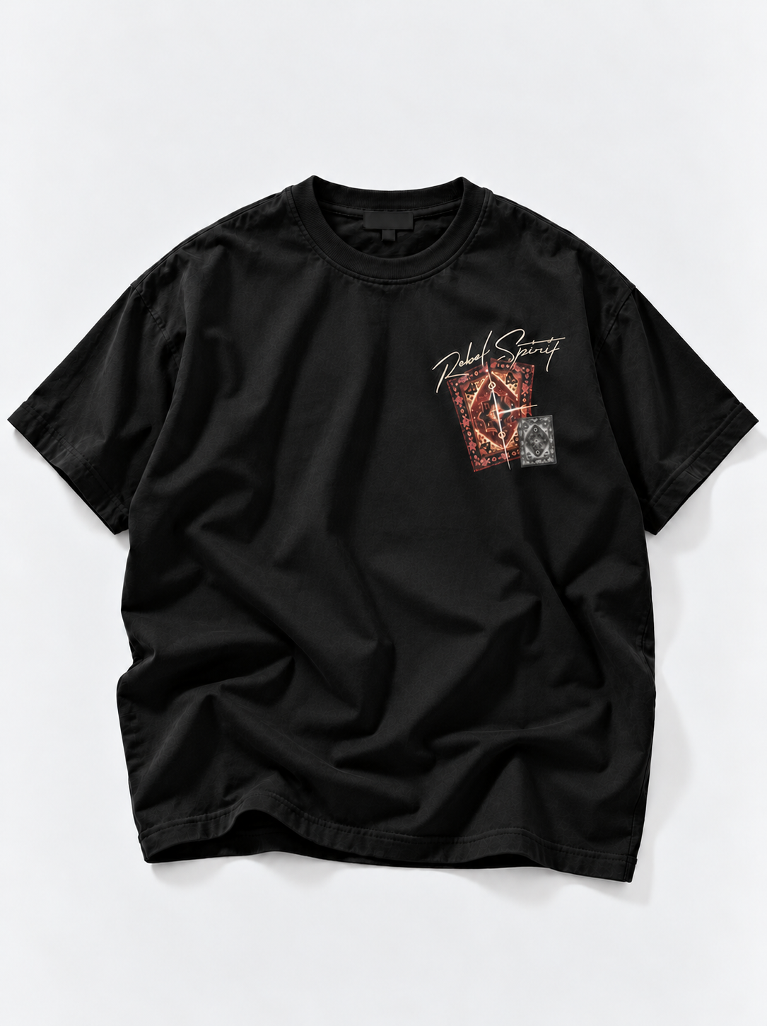 Rebel Spirit Oversized T-Shirt - Black