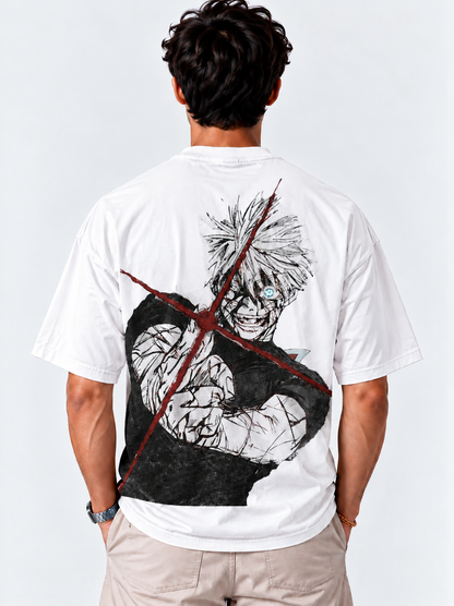 Rage Shot Oversized Tshirt - White