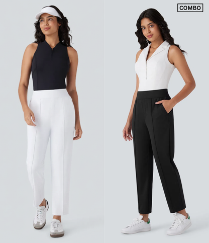 Daily Wear Pants - Combo of 2 - Black and White