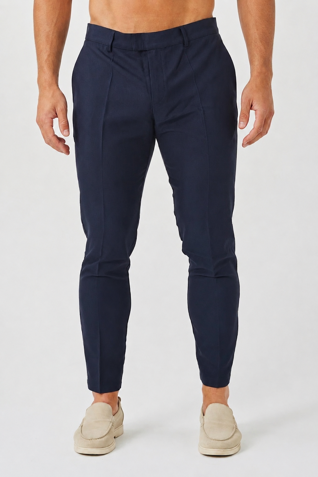 Stretch Trousers - Navy