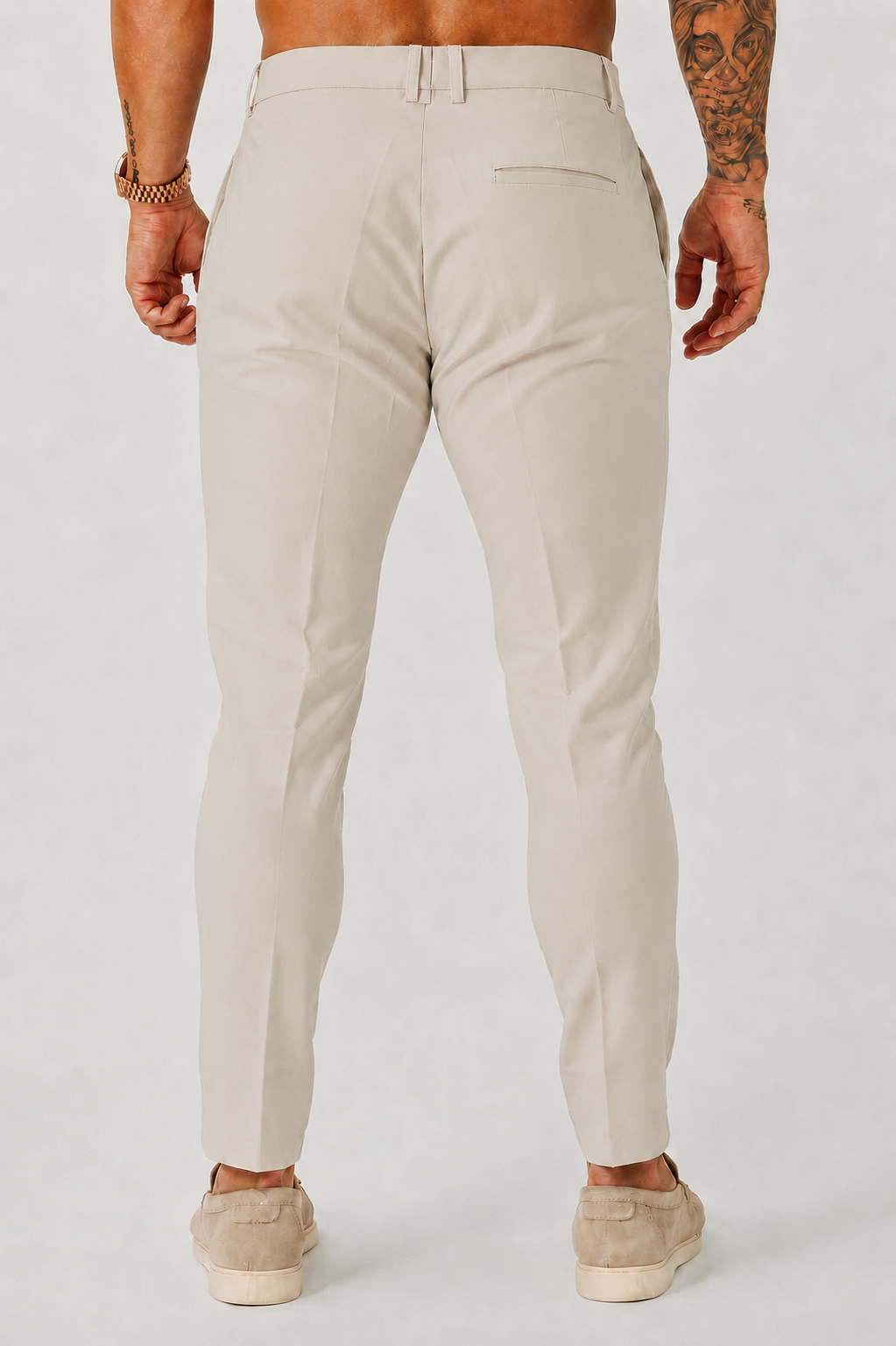 Stretch Trousers - Cream