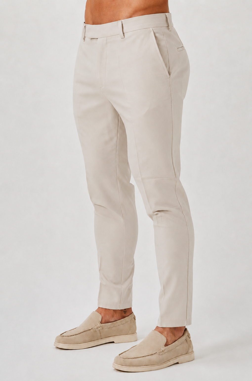 Stretch Trousers - Cream