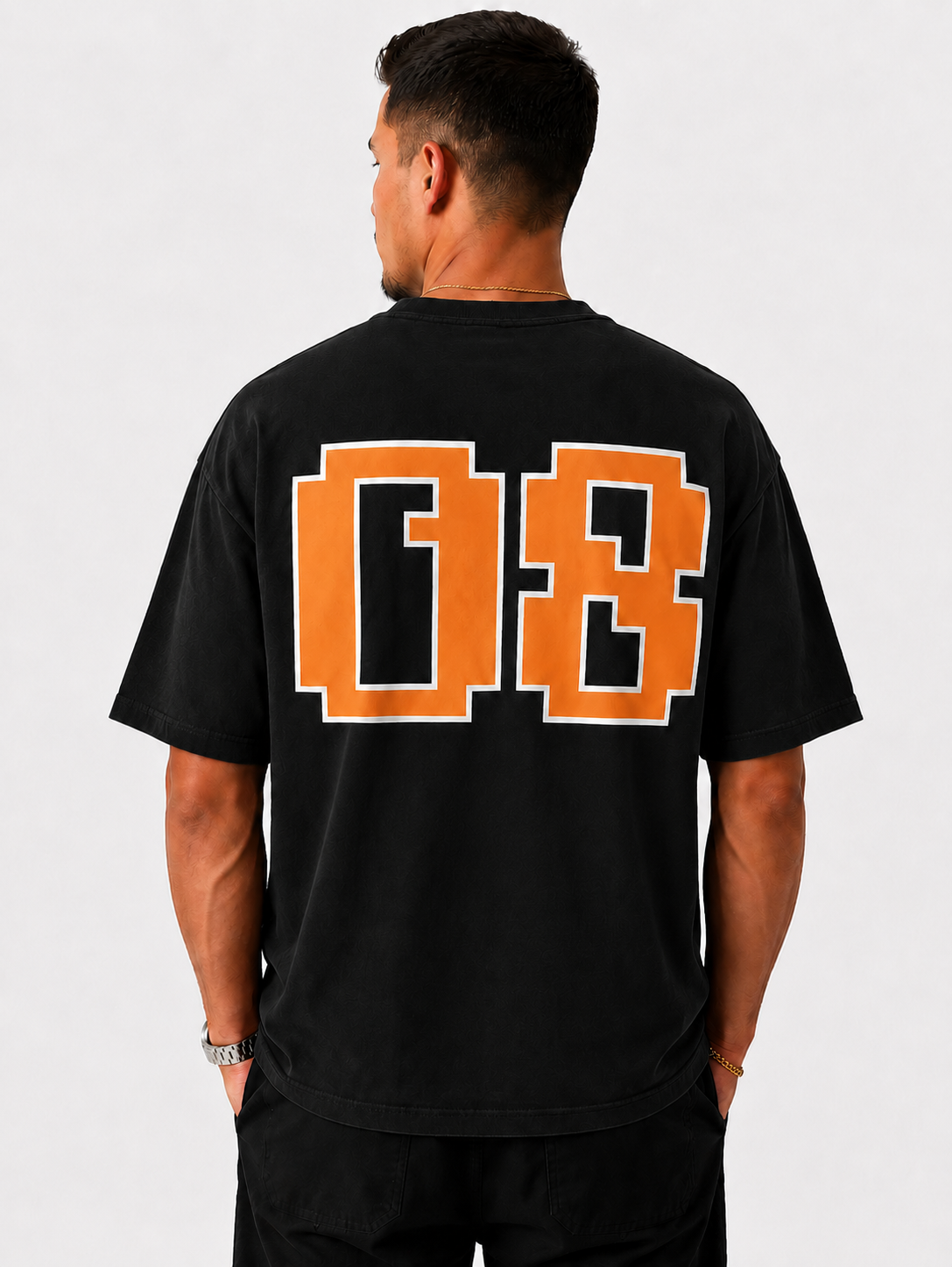 Zero Eight Oversized Graphic T-Shirt