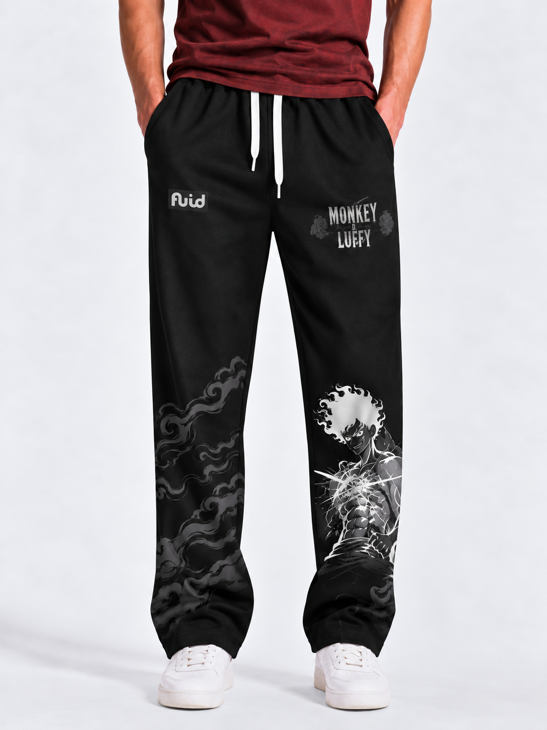 Luffy Relaxed Fit Joggers - Jet Black