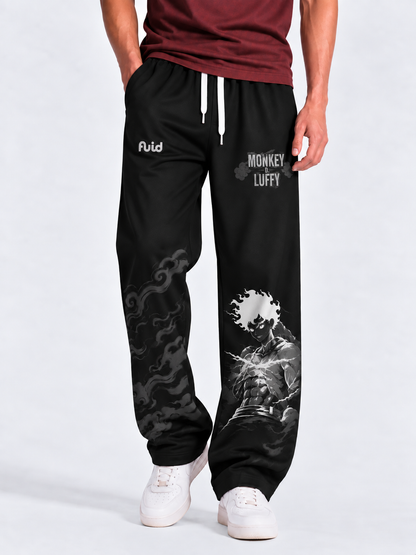 Luffy Relaxed Fit Joggers - Jet Black
