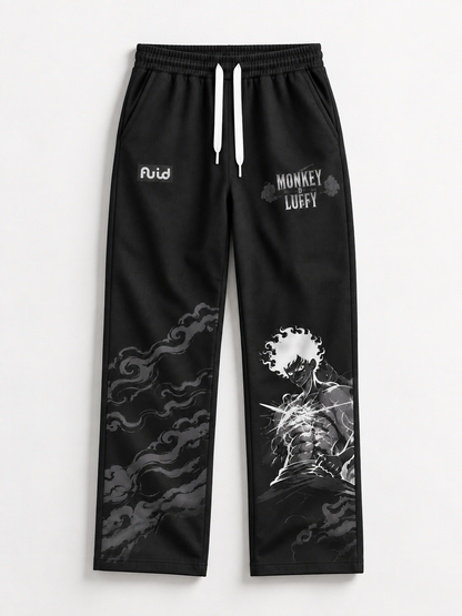 Luffy Relaxed Fit Joggers - Jet Black