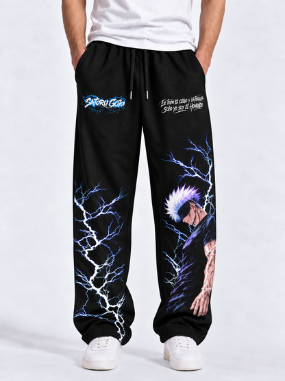 Cursed Energy Cotton Pants - Acid Black