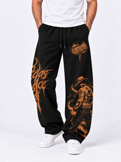 Rebel Spirit Cotton Pants - Jet Black