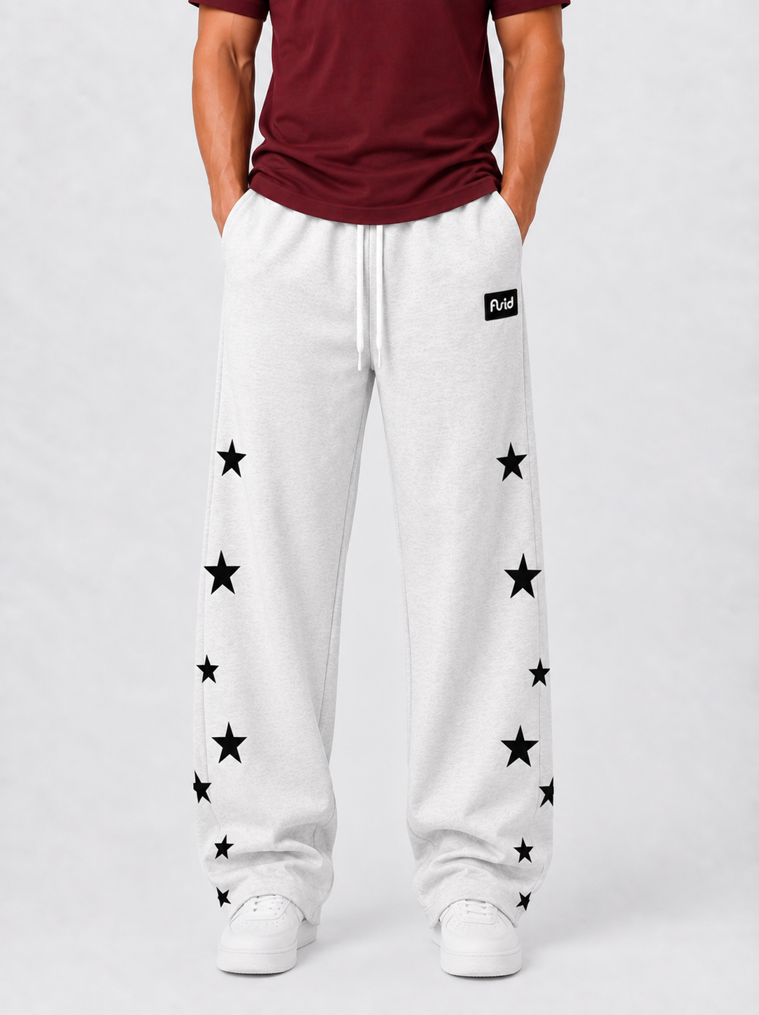 Cosmo Relaxed Jogger - White Melange
