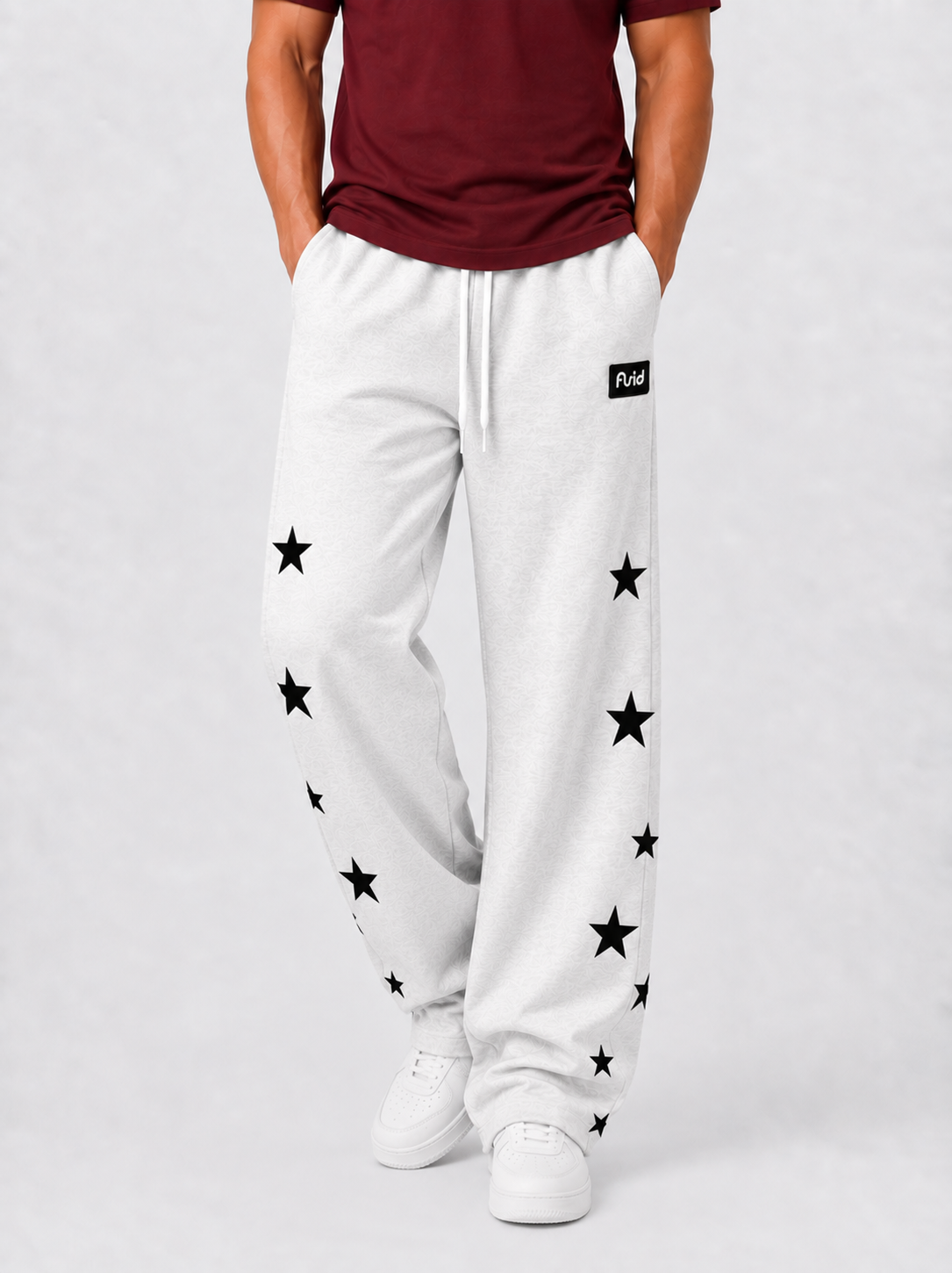 Cosmo Relaxed Jogger - White Melange