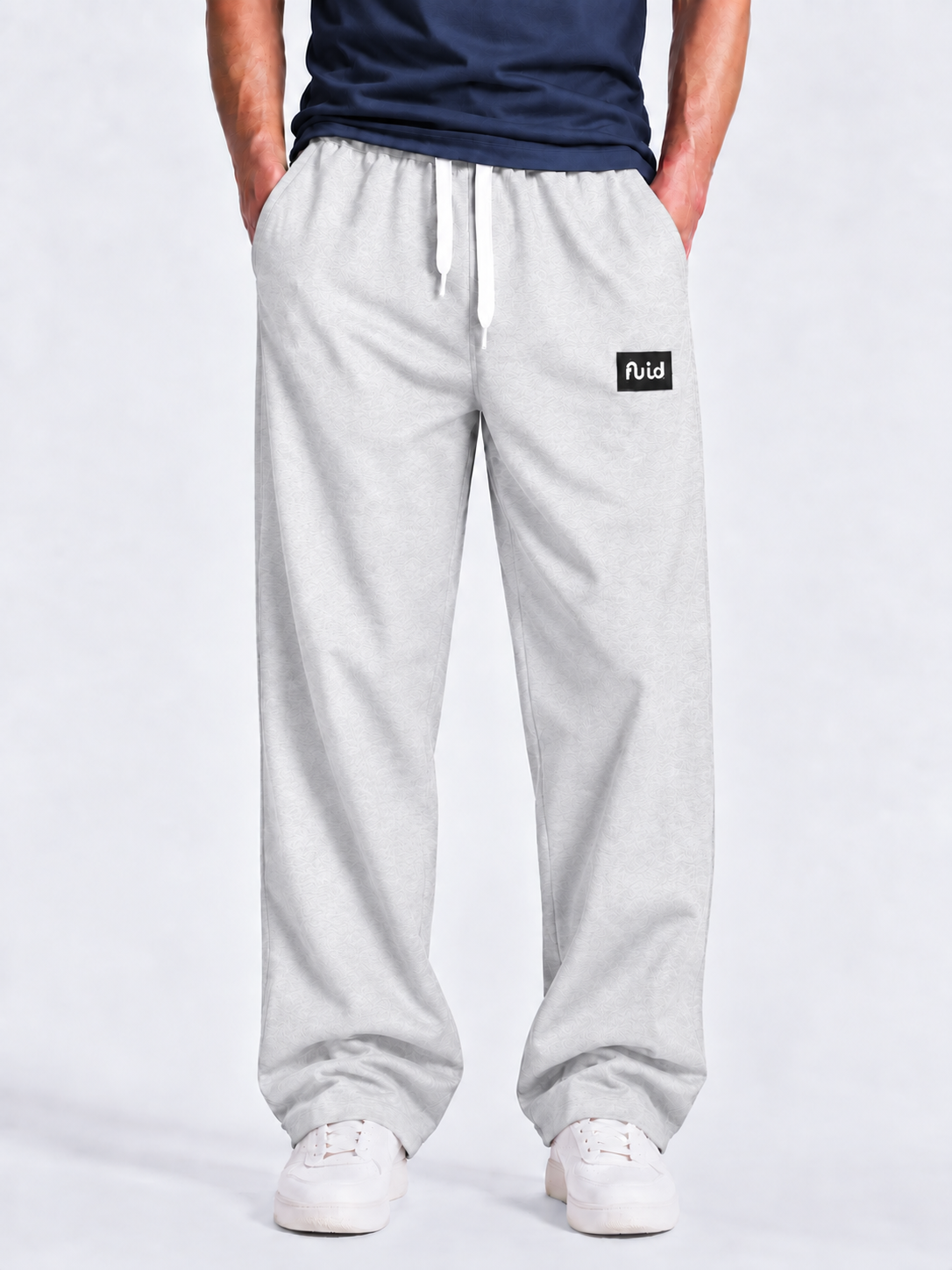 Relaxed Essentials Joggers - Melange White