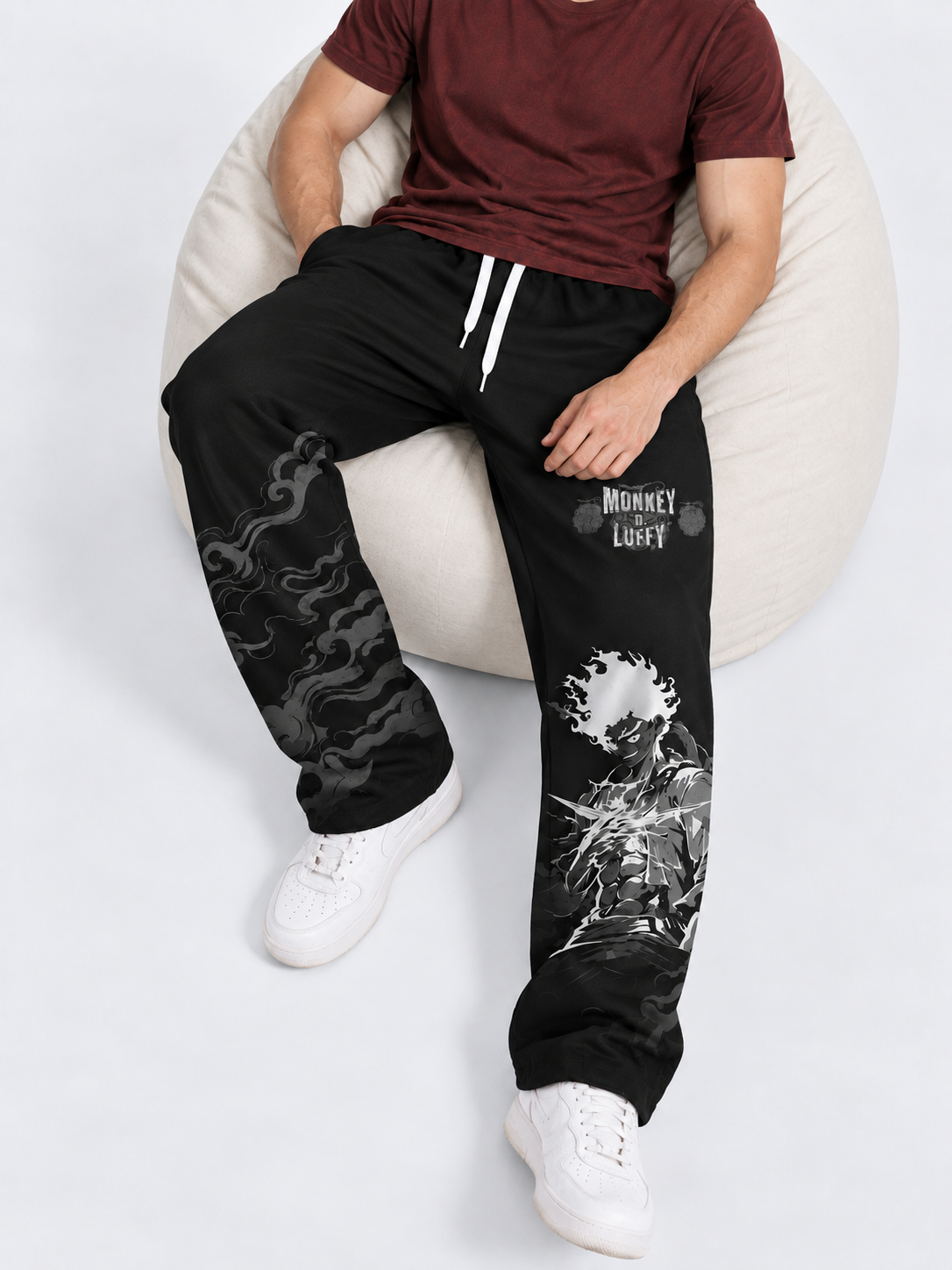 Luffy Relaxed Fit Joggers - Black
