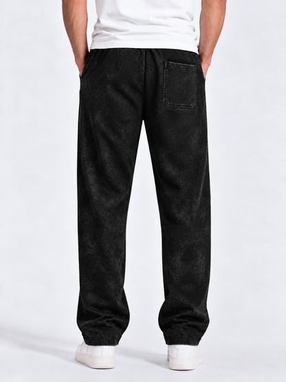 Luffy Relaxed Fit Joggers - Acid Black
