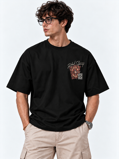Rebel Spirit Oversized T-Shirt - Black
