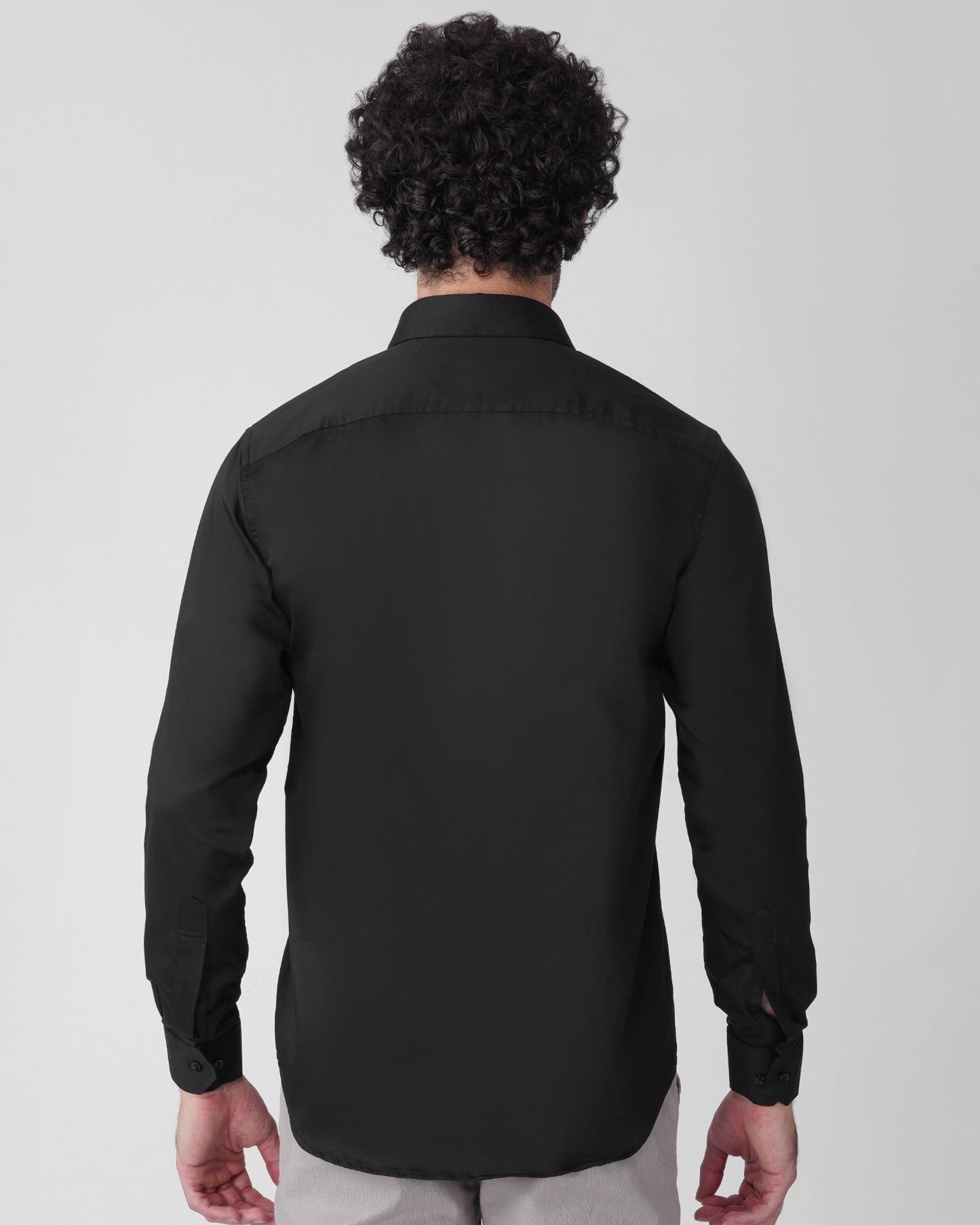 Deer Signature Stretch Shirt - Black