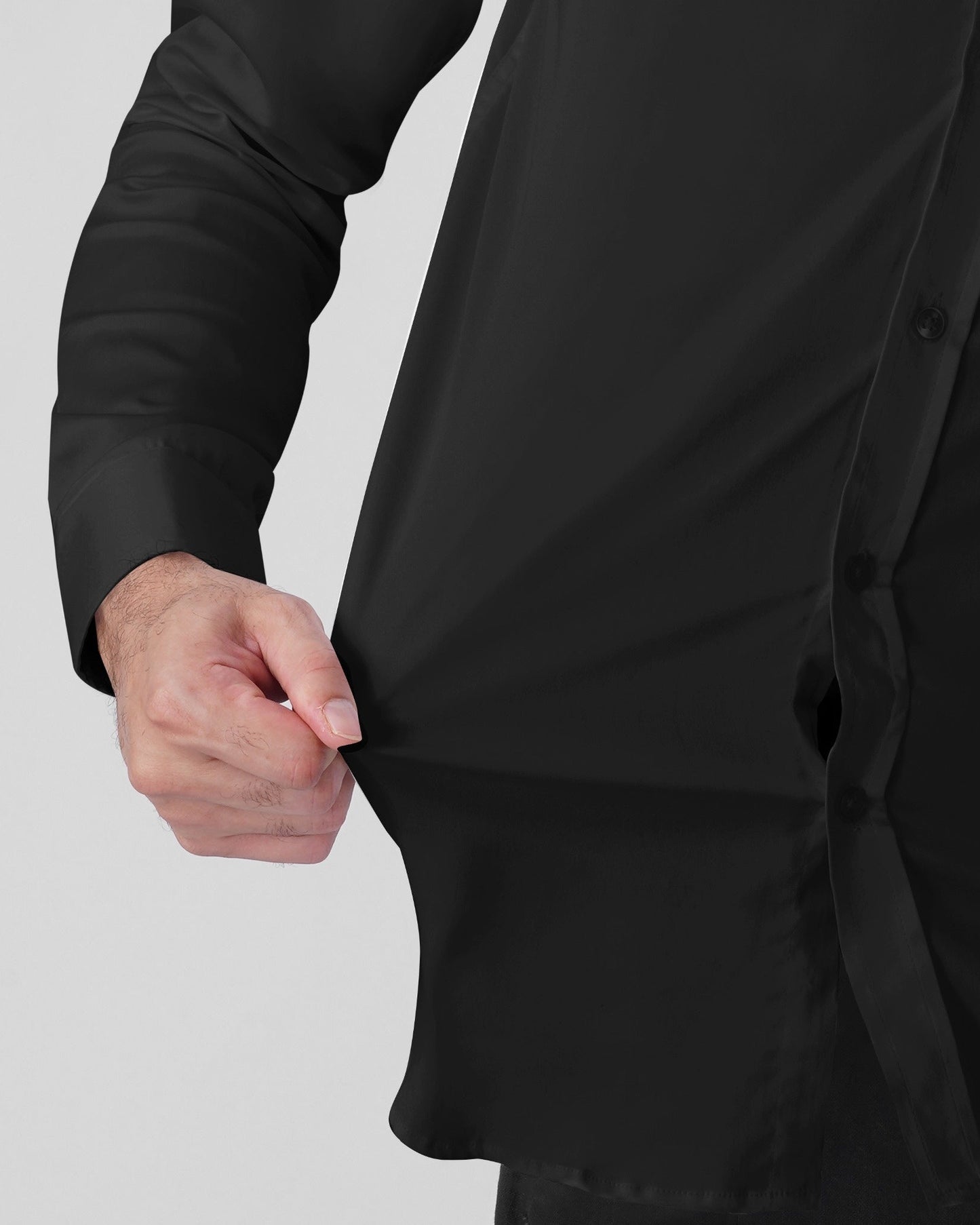 Deer Signature Stretch Shirt - Black