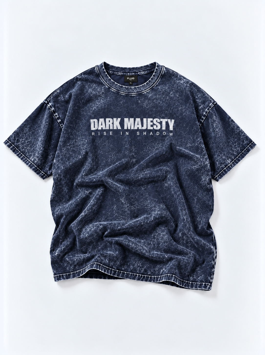 Dark Majesty Oversized Tshirt - Acid Wash - Army Green