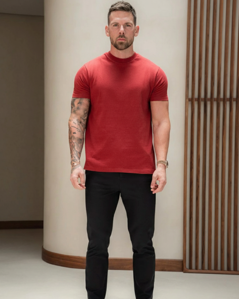 Fluid Essential Men's Tshirt - Maroon