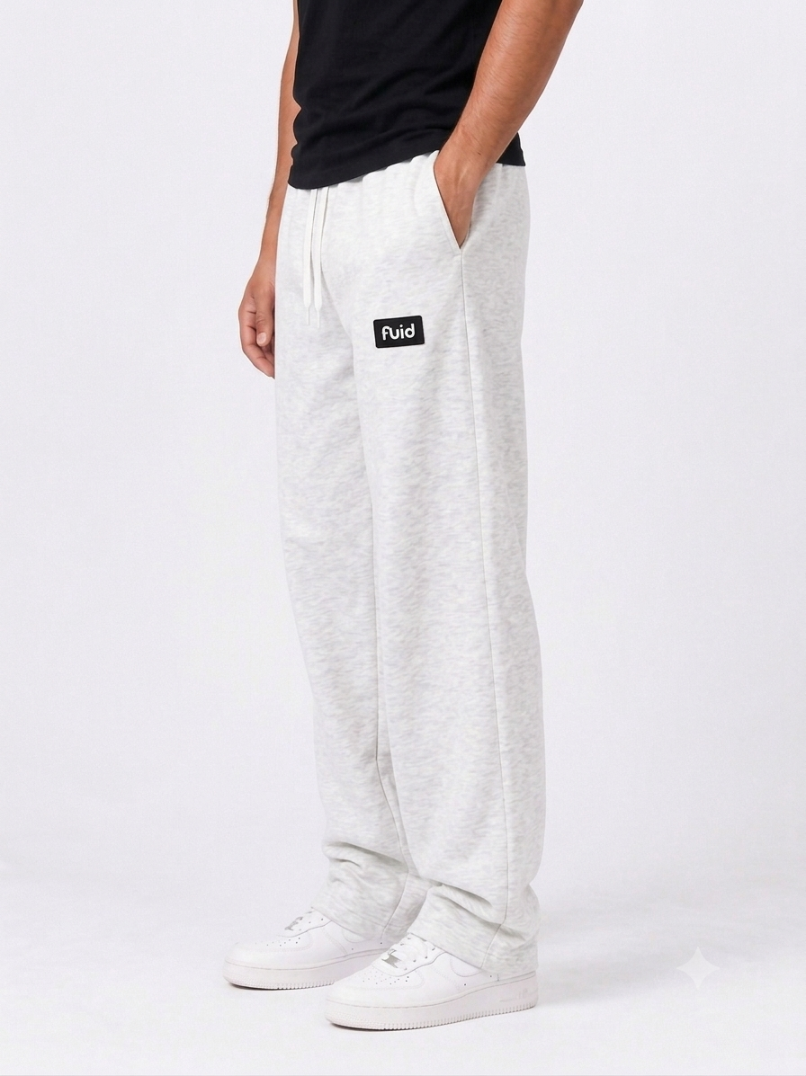 Essential Sweatpants - White Melange