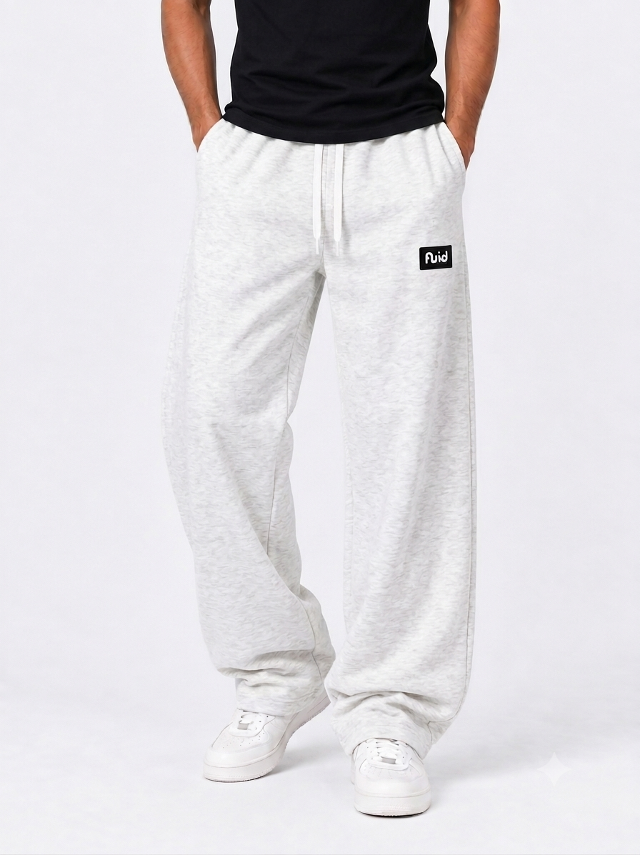 Essential Sweatpants - White Melange
