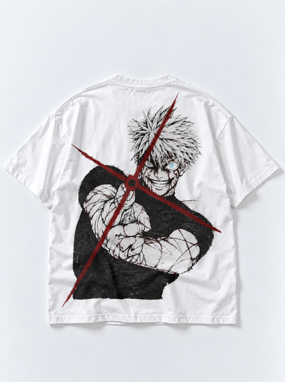 Rage Shot Oversized Tshirt - White