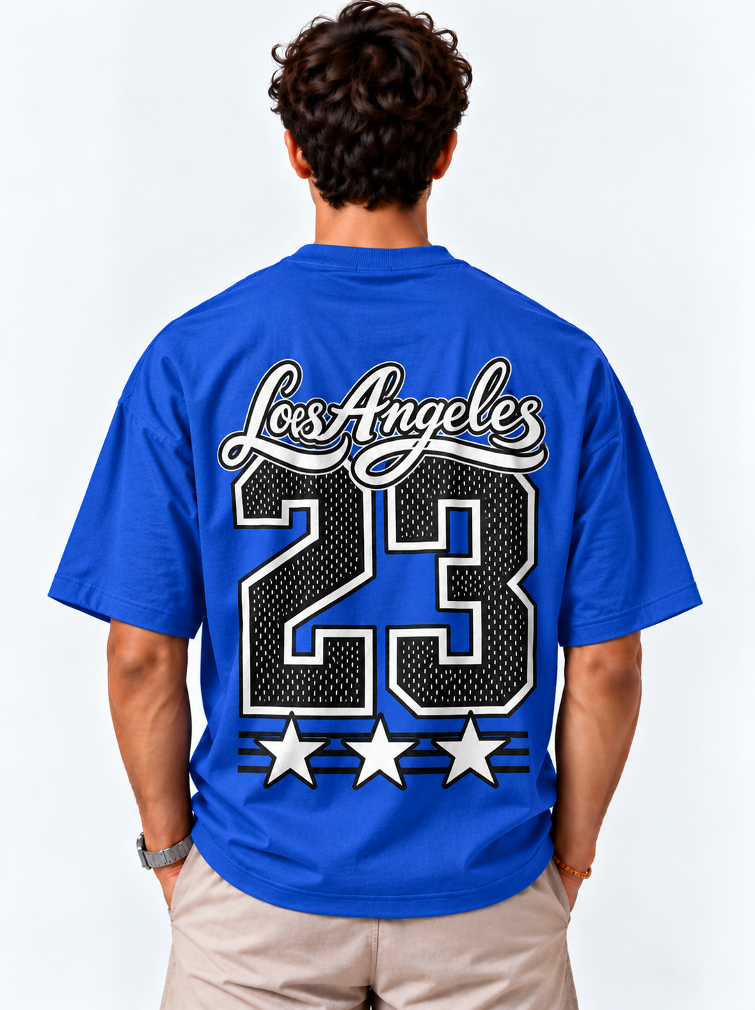 LA23 Oversized Tshirt - Royal Blue