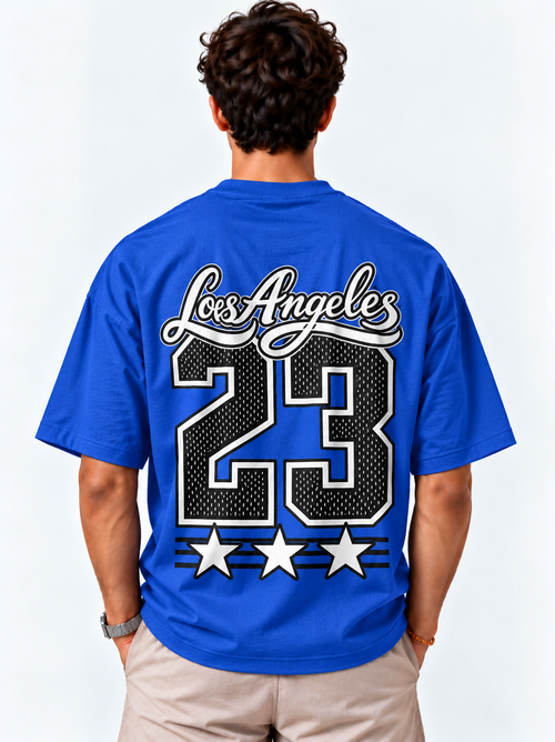 LA23 Oversized Tshirt - Royal Blue