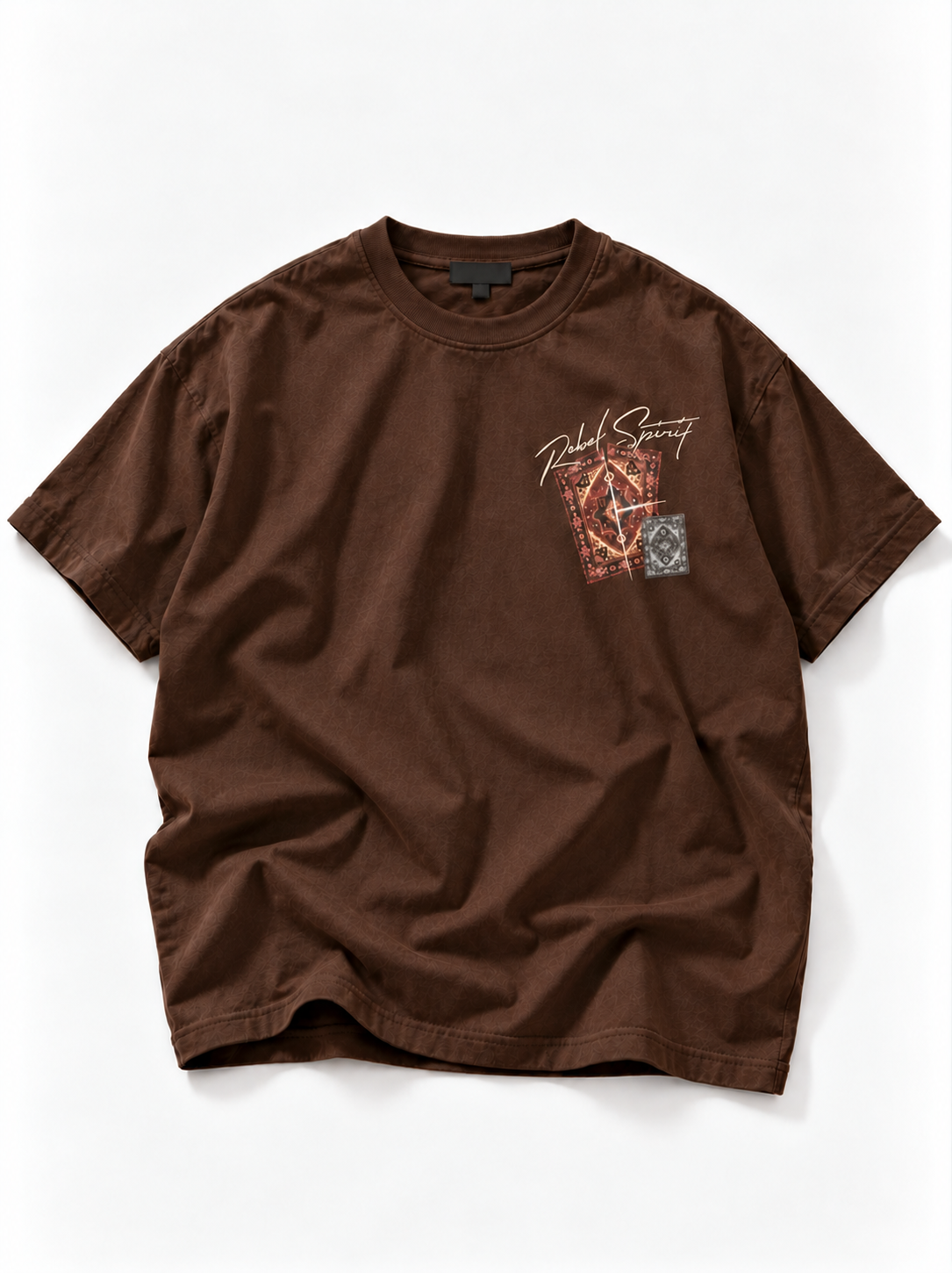 Rebel Spirit Oversized T-Shirt - Brown