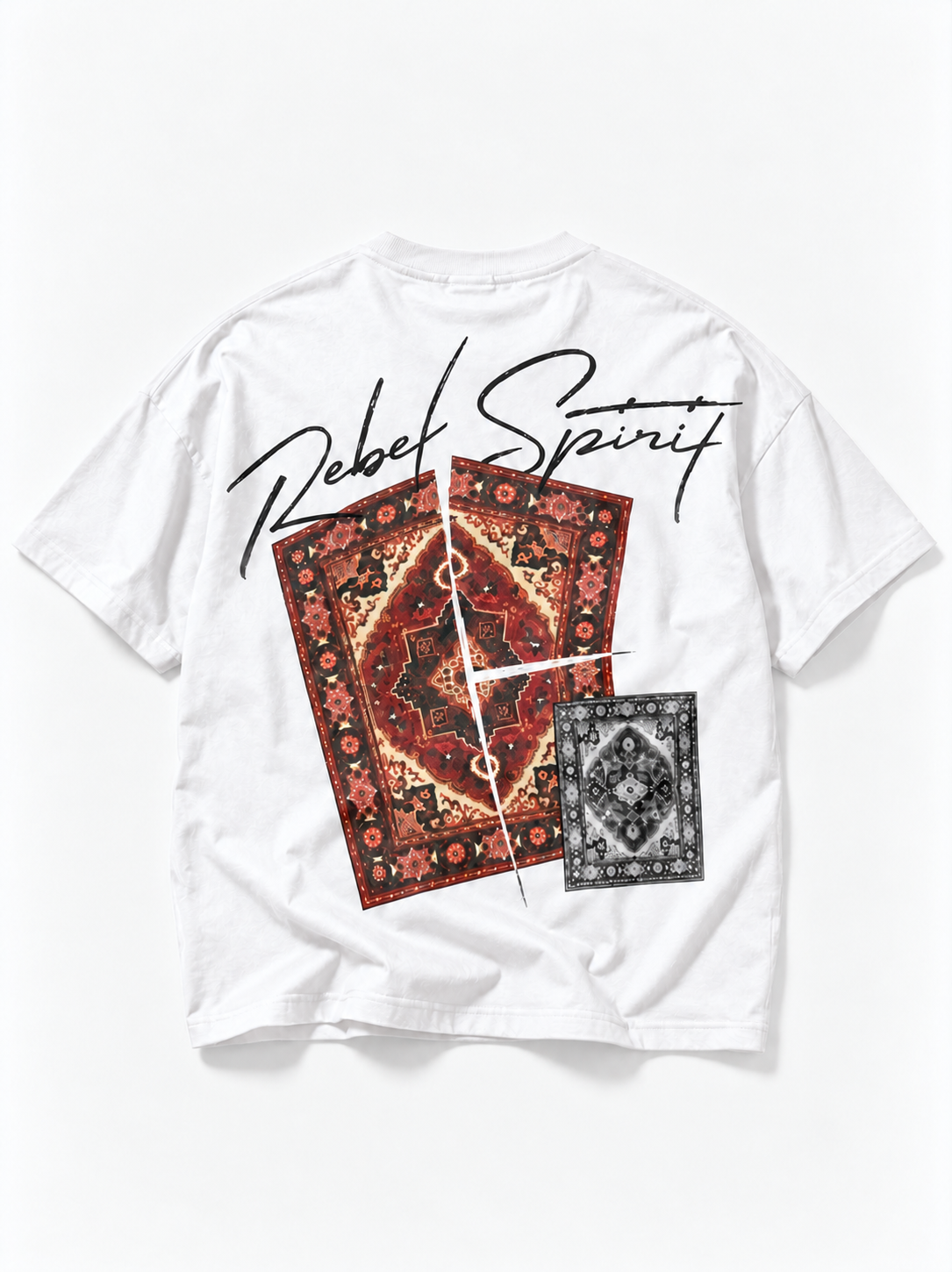 Rebel Spirit Oversized T-Shirt - White