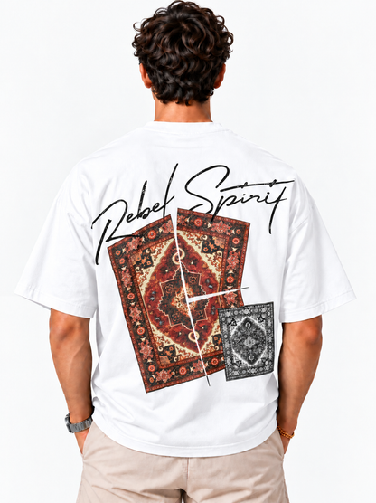 Rebel Spirit Oversized T-Shirt - White