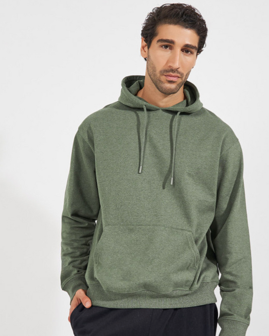 Fluid Essentials Regular Fit Hoodie - Military Green
