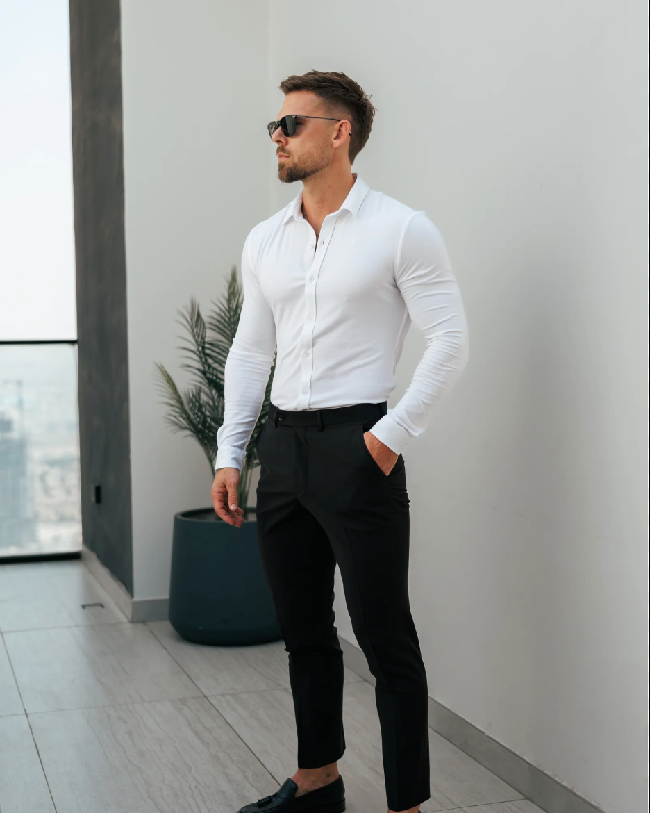 Fluid Essentials Stretch Shirt - White