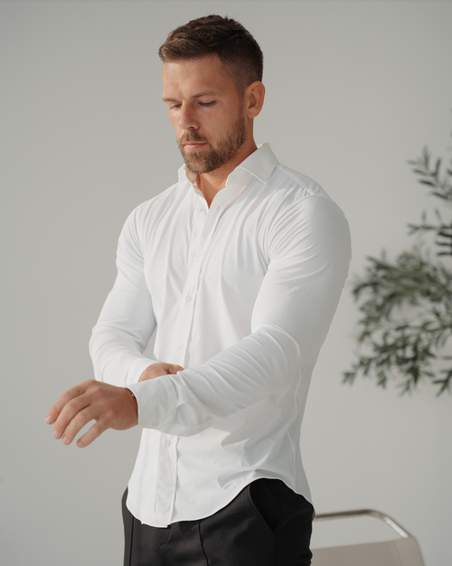Fluid Essentials Stretch Shirt - White