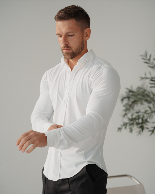Fluid Essentials Stretch Shirt - White