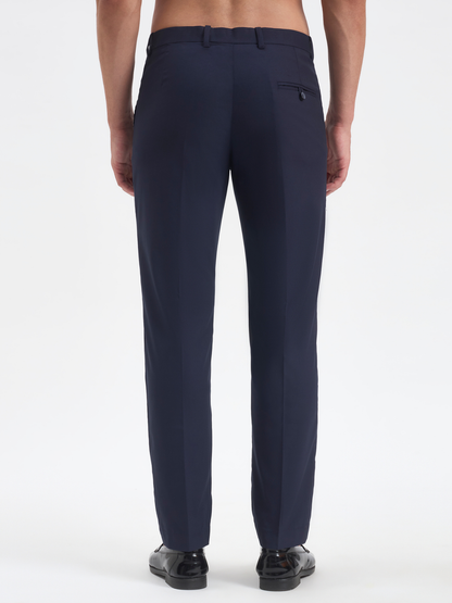 Slim-Fit Essential Trousers - Navy