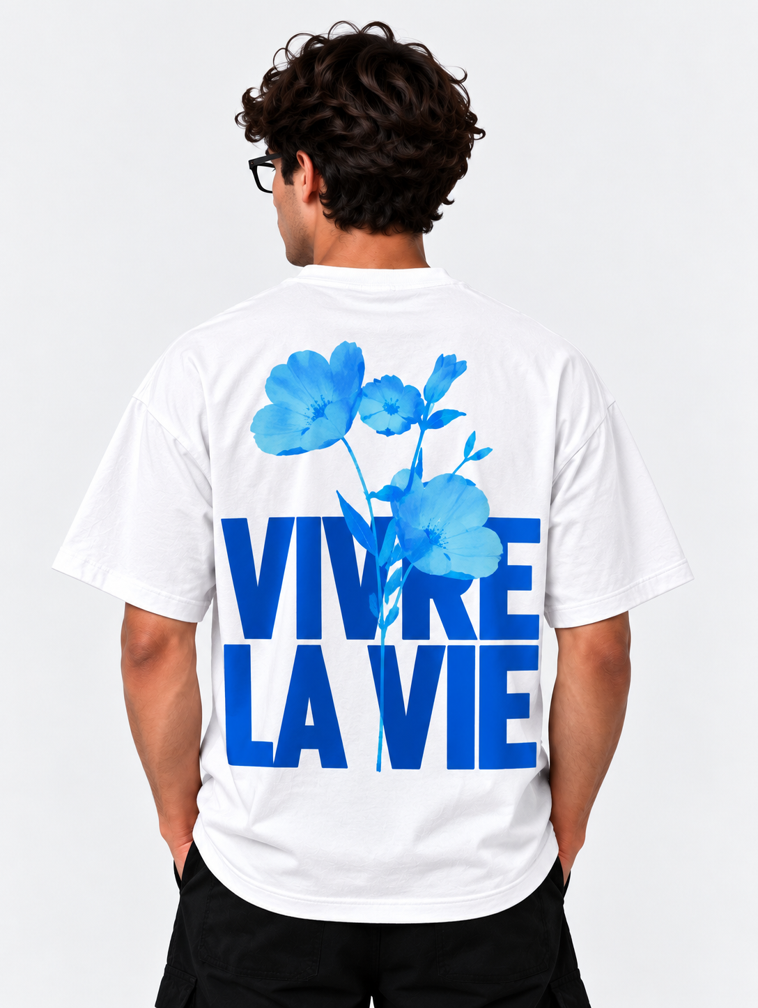Vivre La Vie Oversized Tshirt - White